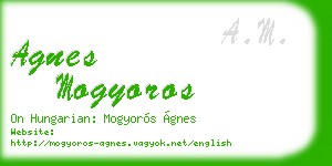 agnes mogyoros business card