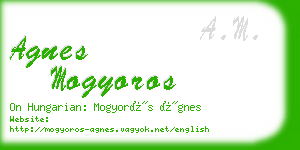 agnes mogyoros business card